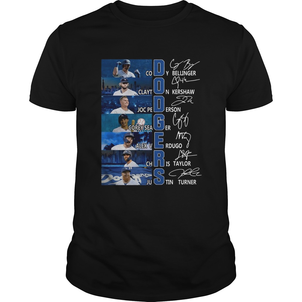 Dodgers Cody Bellinger Clayton Kershaw Joc Pederson signature shirt