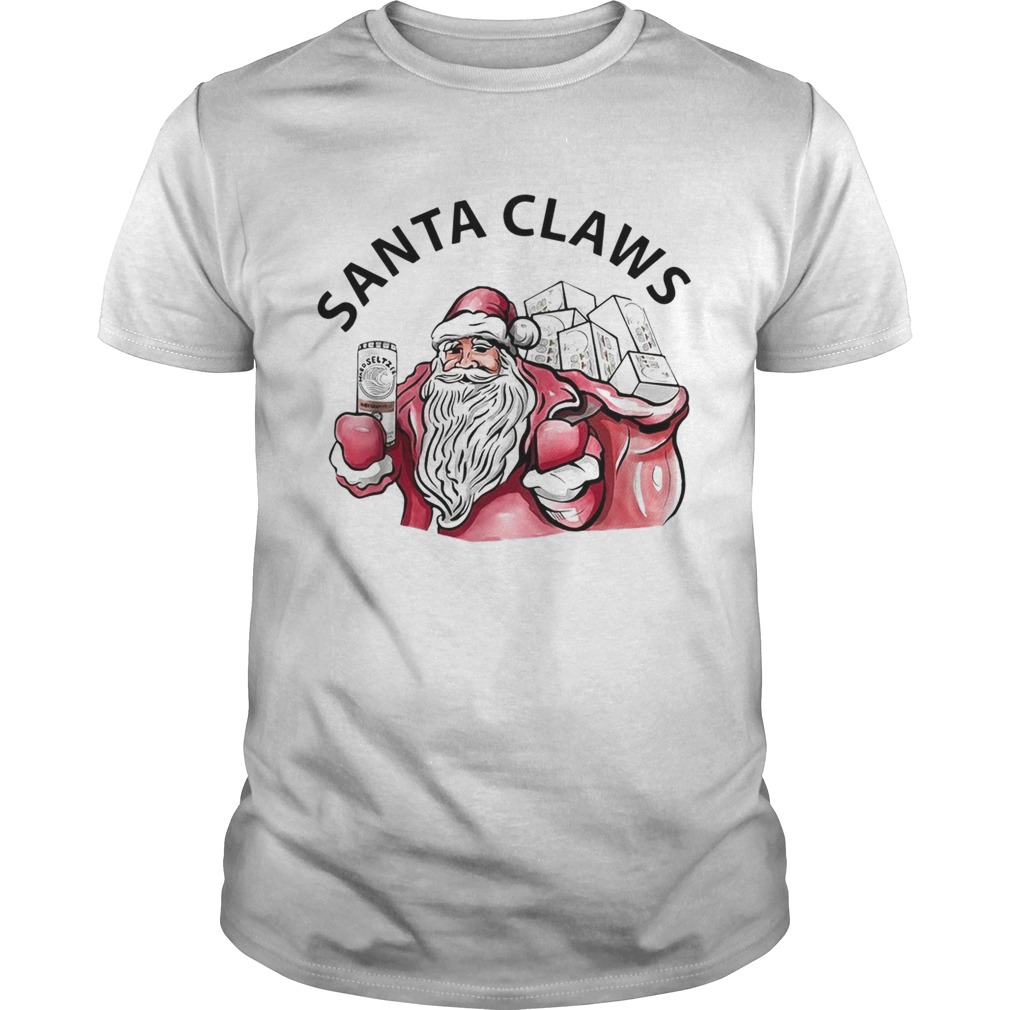 Santa Claws White Claw Christmas Drinking shirt-