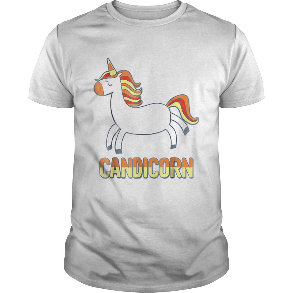 Top Cute Candicorn Halloween Candy Corn Unicorn shirt