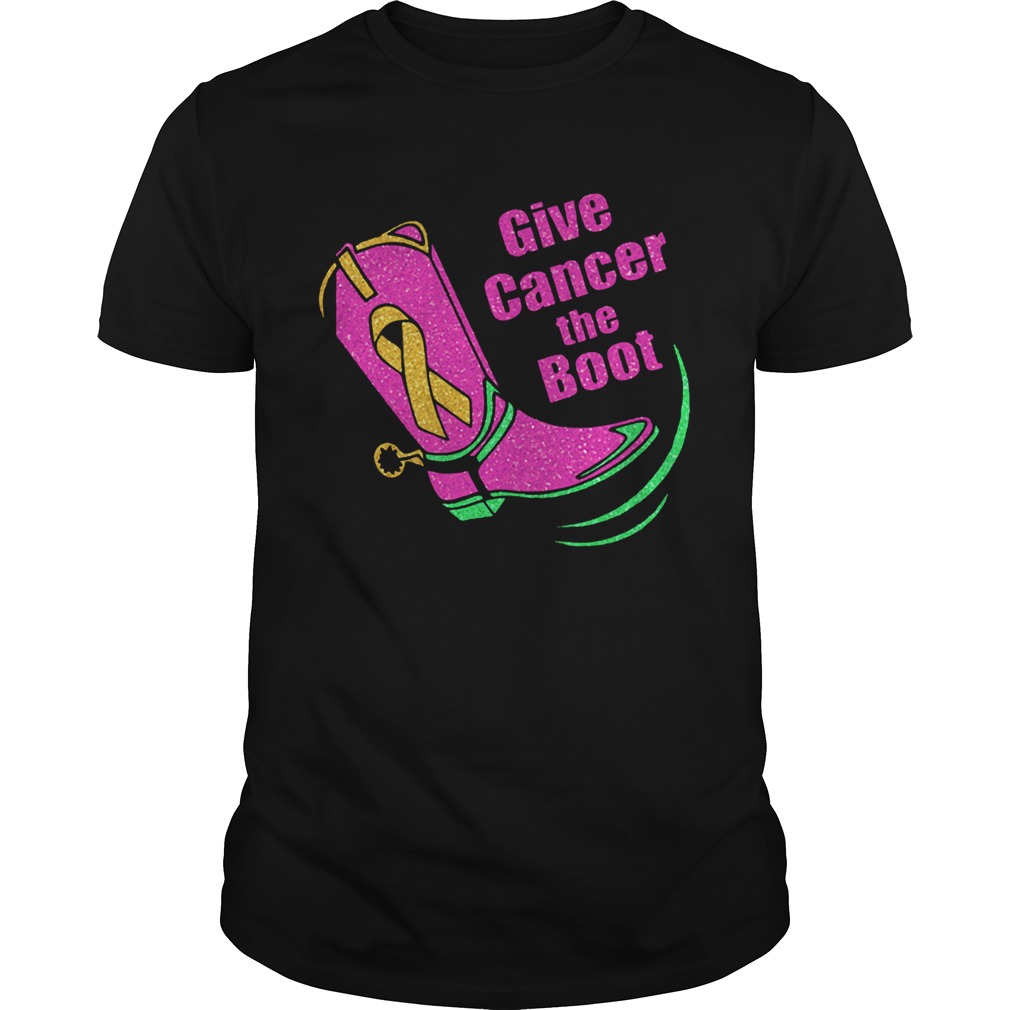 Give cancer the boot breast cancer awareness Shirt