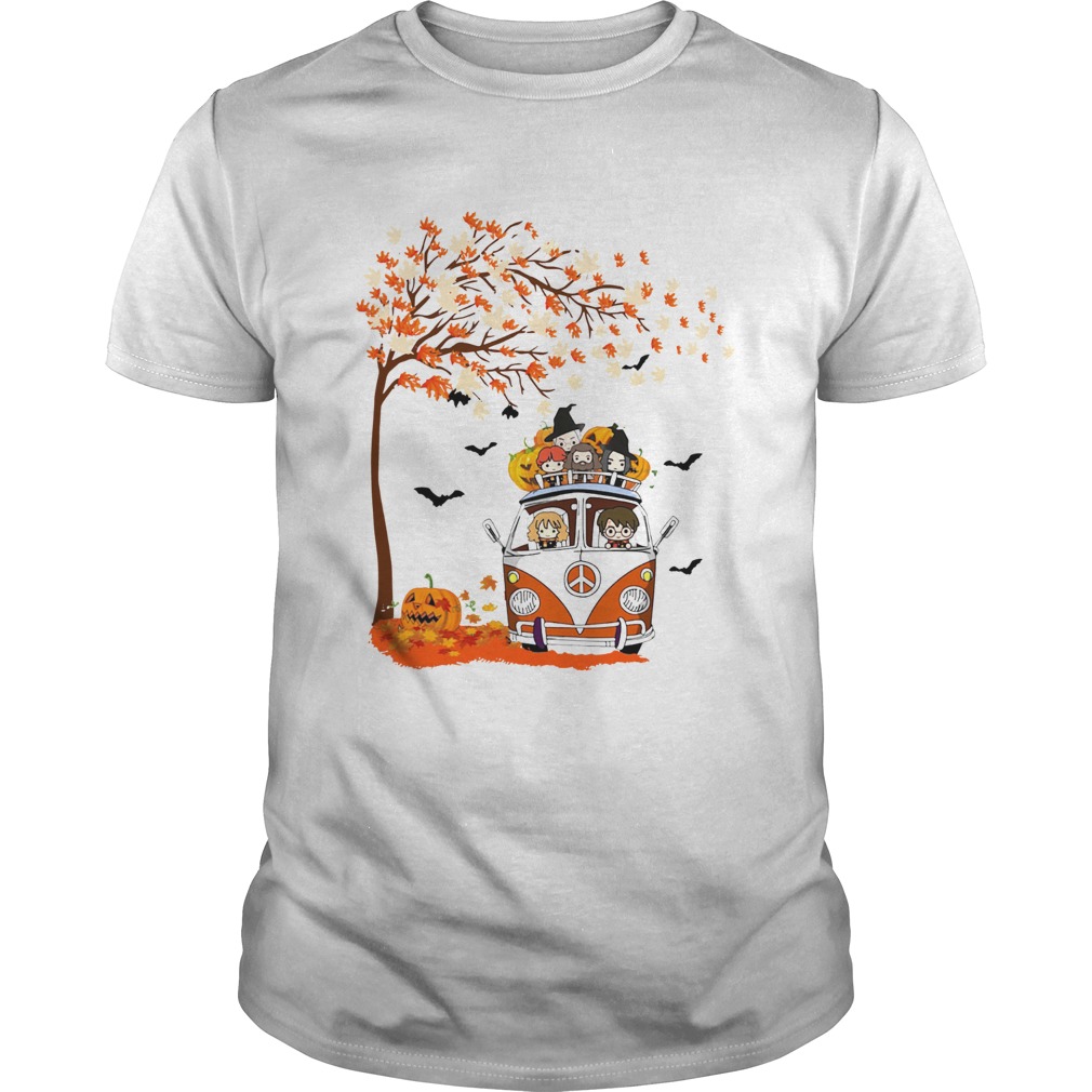 Harry Potter driving car autumn Halloween shirt