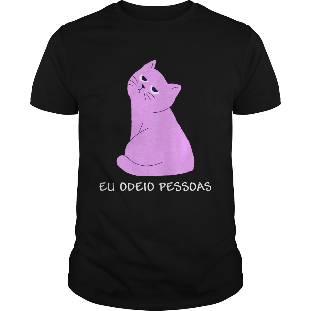 Cat Eu Odeio Pessoas Shirt