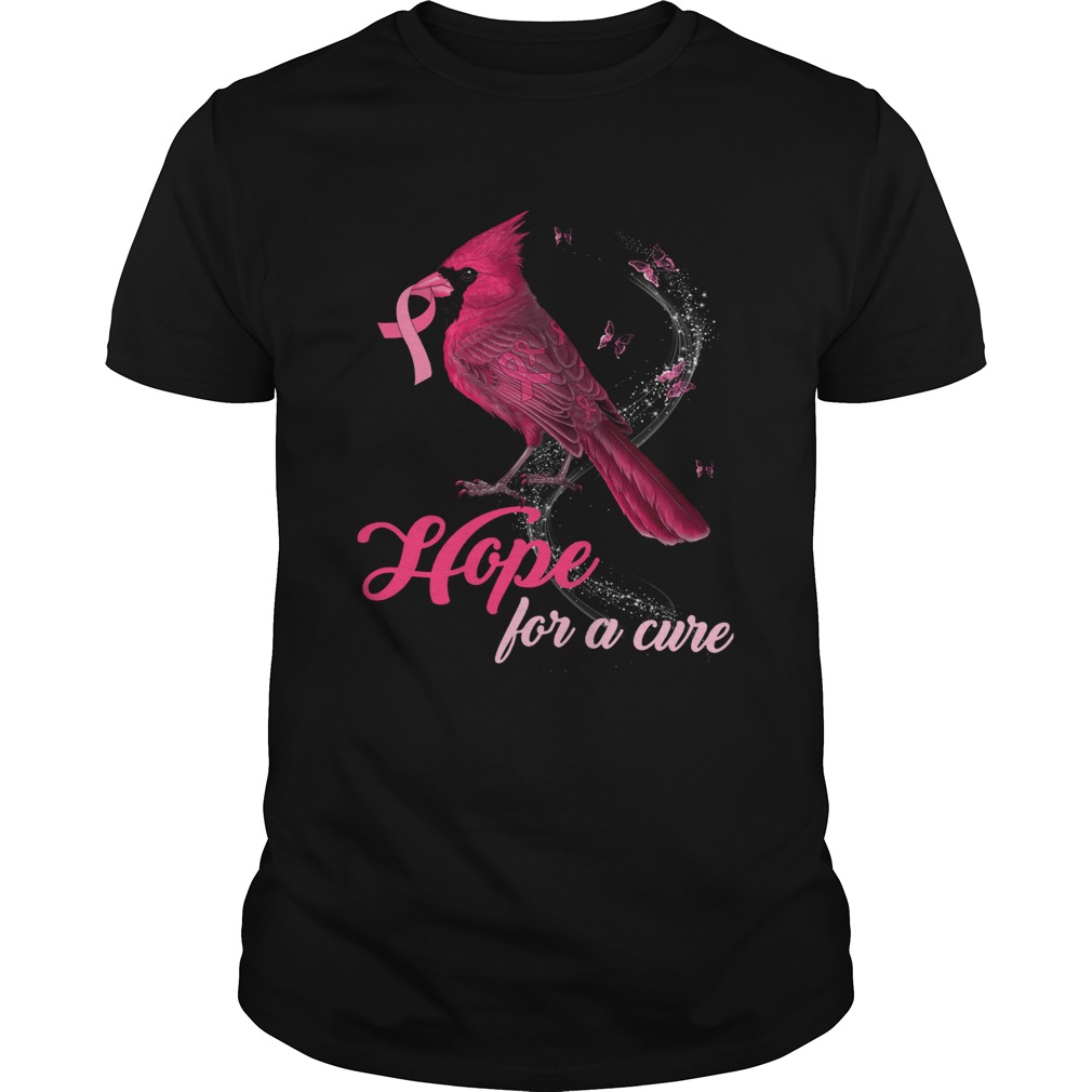 Cardinal Breast Cancer Awareness Hope For A Cure Shirt