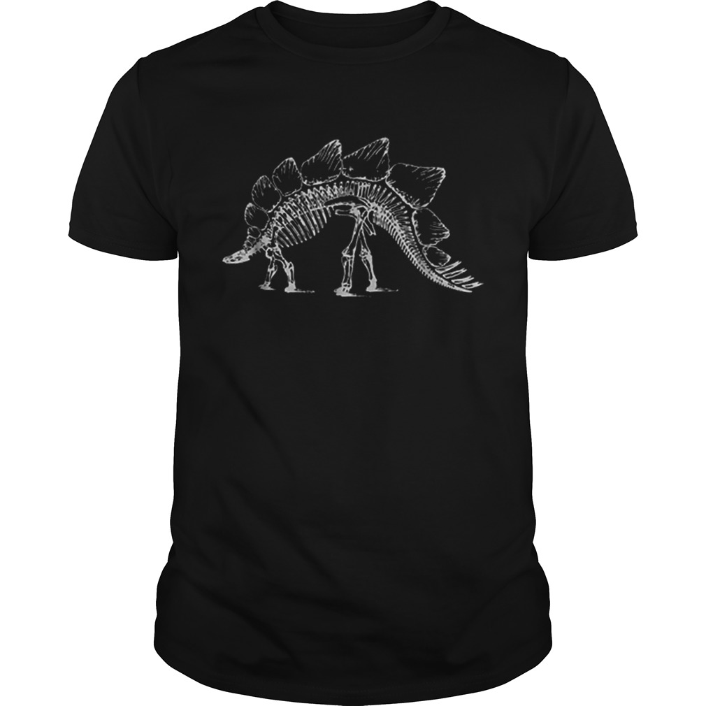 Stegosaurus Dinosaur Skeleton Fossil Dino Bones Tee shirt