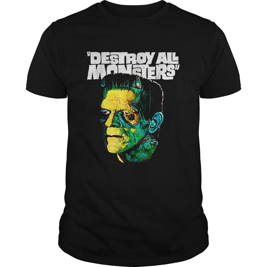 Awesome Vintage Frankenstein Halloween Party Horror Movie shirt