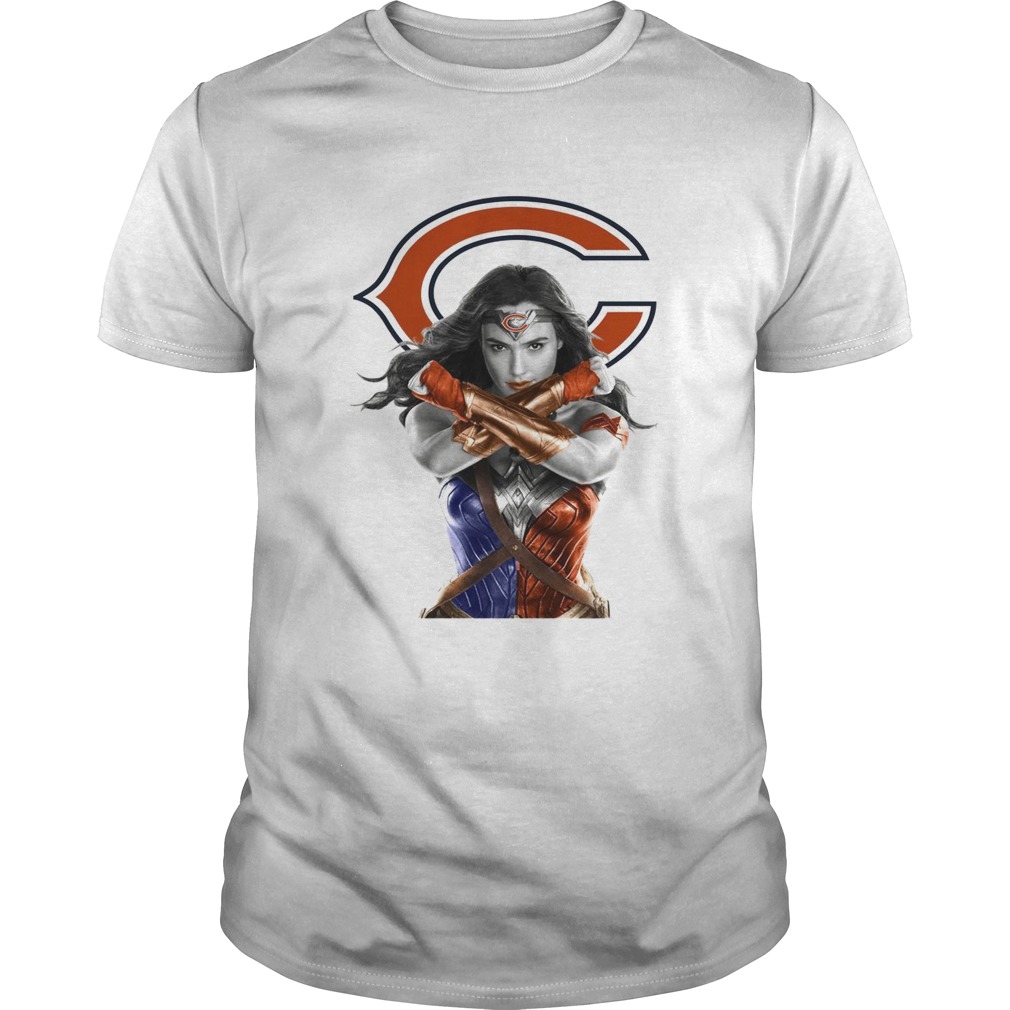 Wonder Woman and Chicago Bears shirt