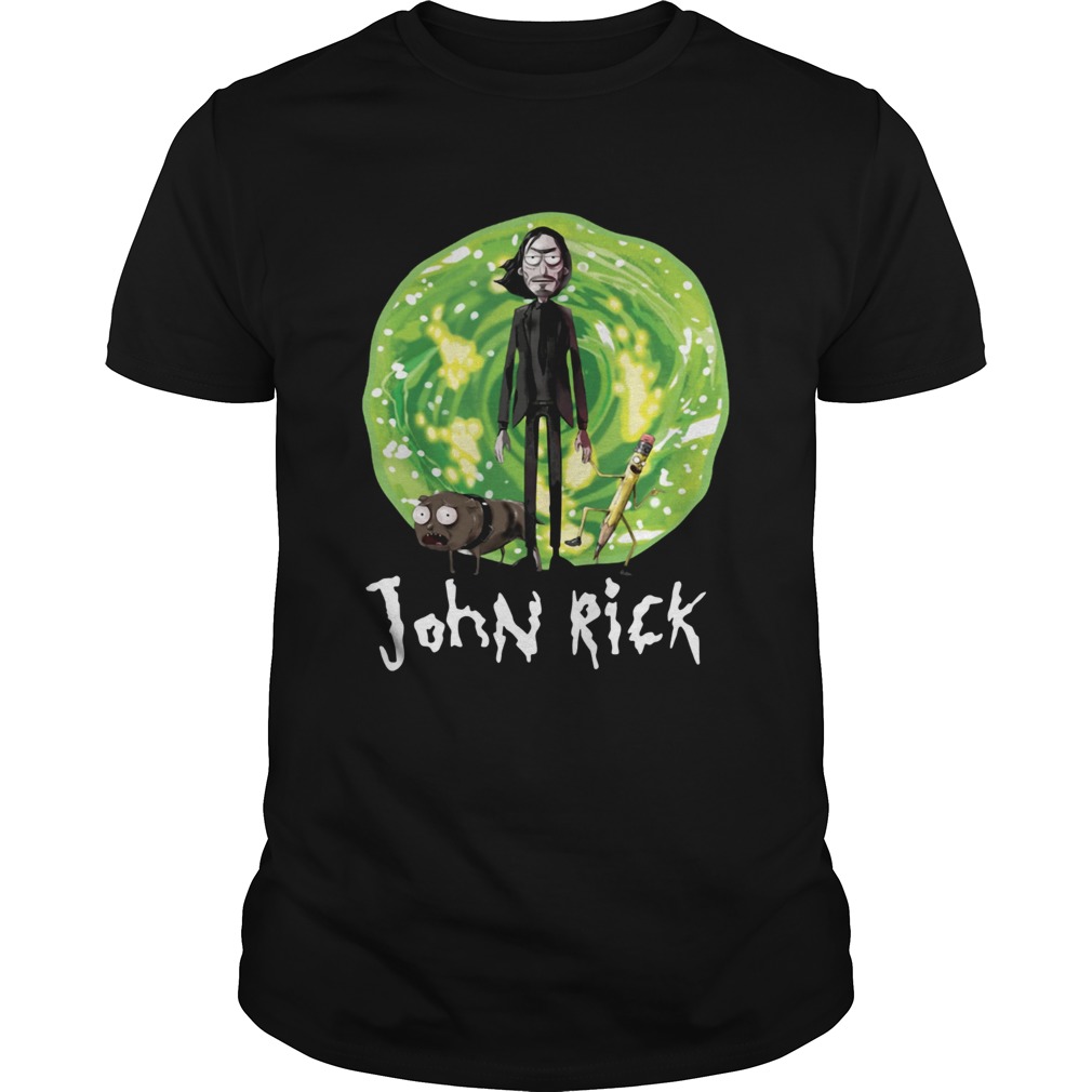 John Rick John Wick Rick and Morty crossover shirt