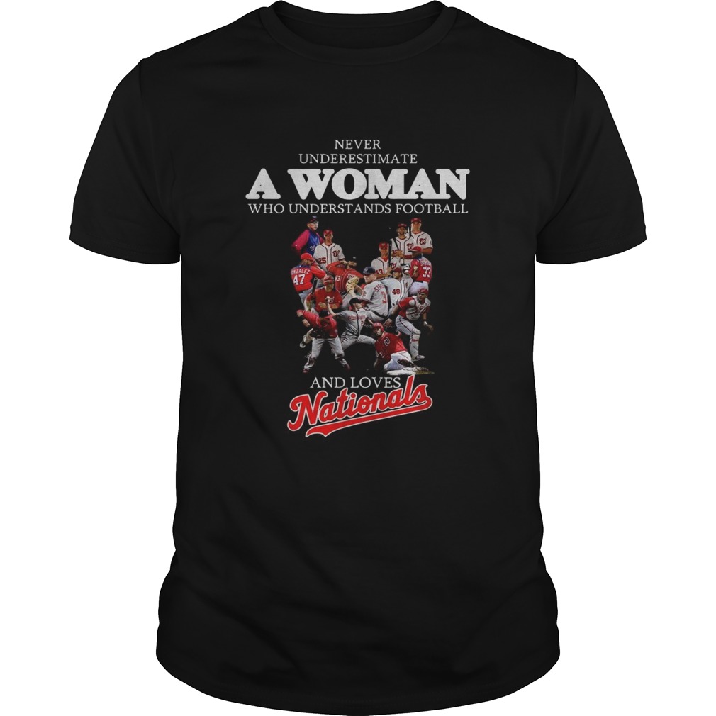 Never understand a woman who understands football and loves Nationals shirt