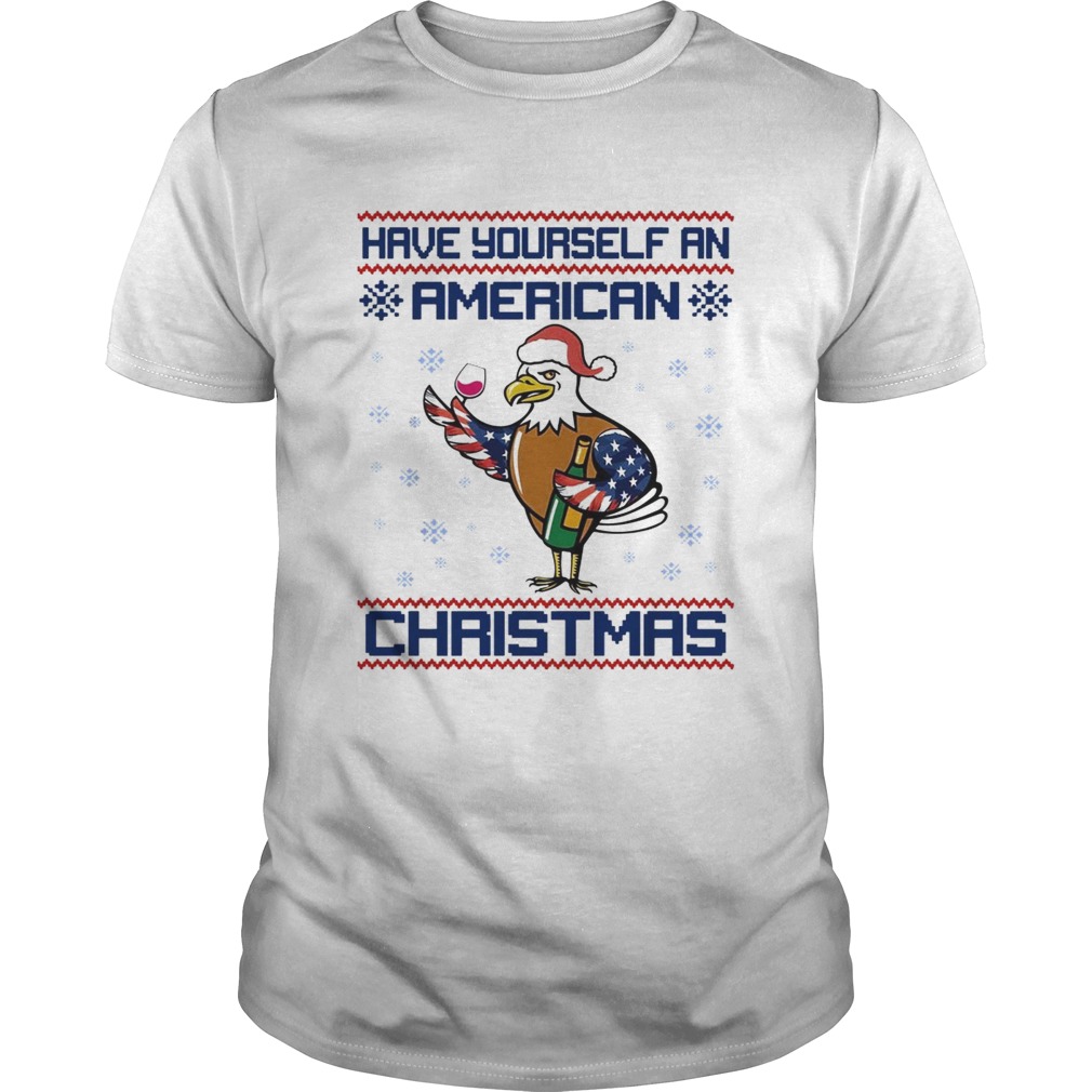 Have yourself an American Christmas White head eagle shirt