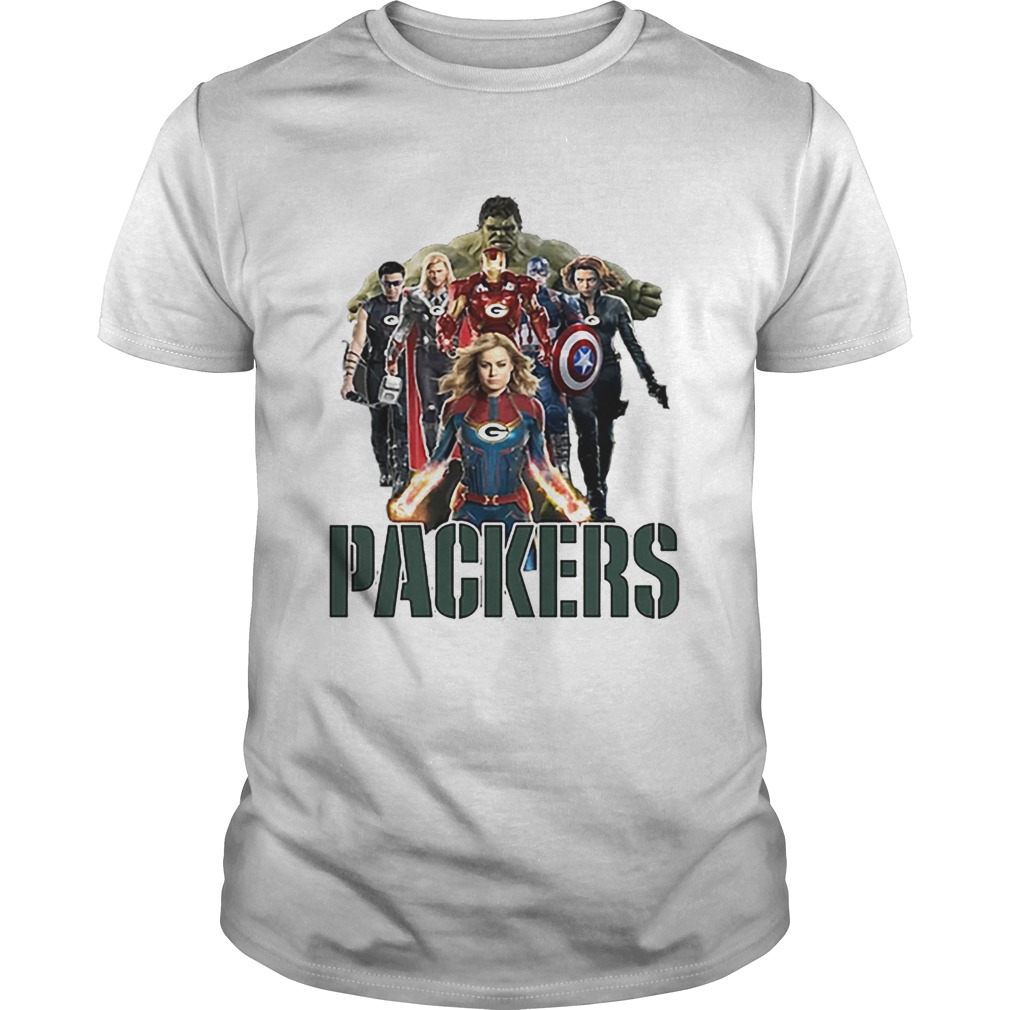 Green Bay Packers Avengers Endgame Characters Marvel shirt