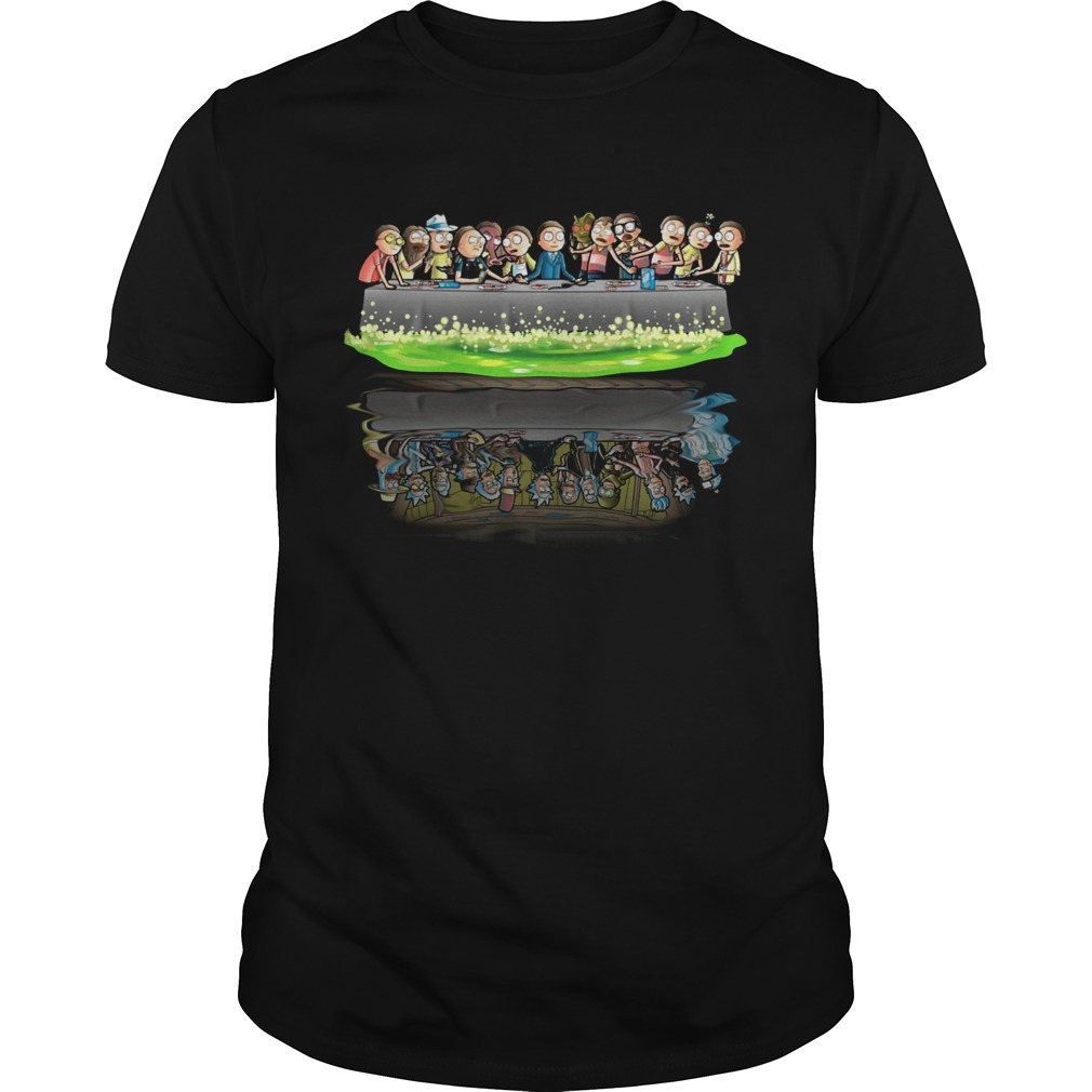 Rick and Morty Supper Last water reflection shirt