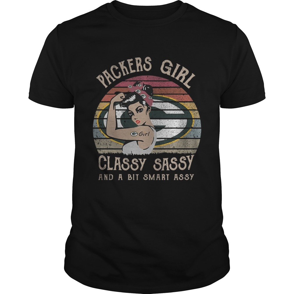 Official Green Bay Packers girl classy sassy and a bit smart assy vintage shirt