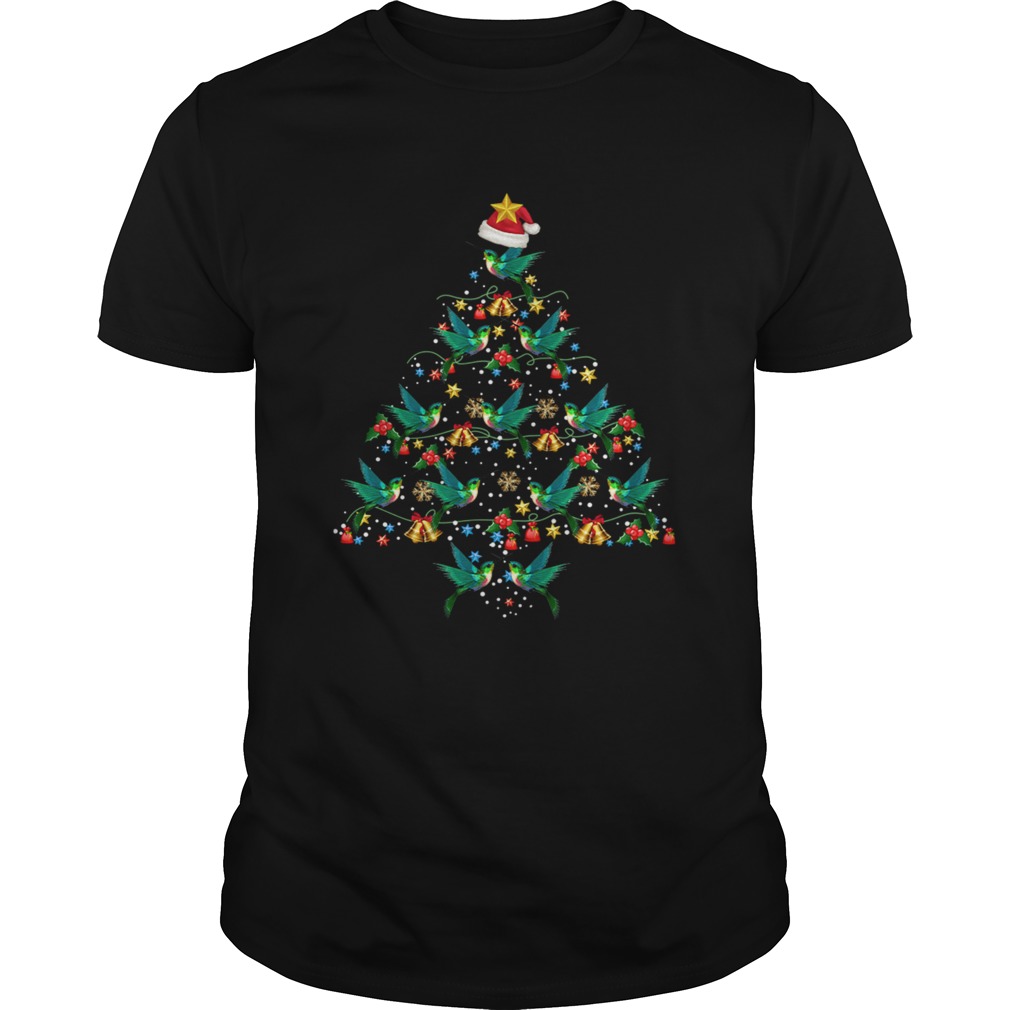 Hummingbirds Christmas Tree Awesome Gift TShirt