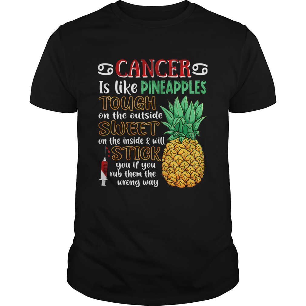 Cancer Is Like Pineapples Awesome Month TShirt