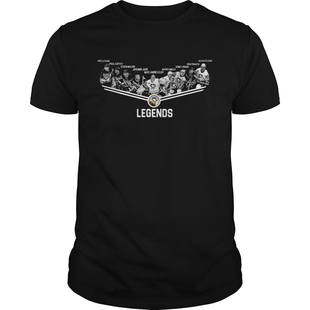 Pittsburgh Penguins Legends Team Player Signature Shirt