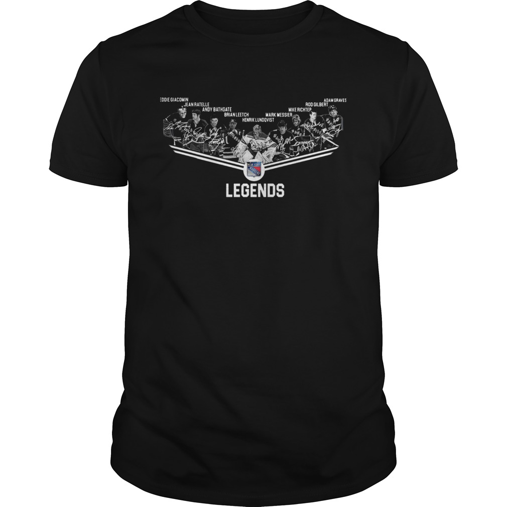 New York Rangers Legends Team Player Signature Shirt