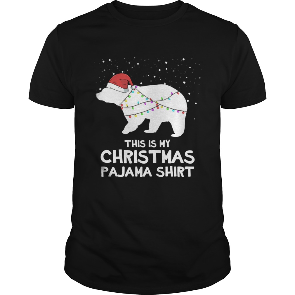 This is My Christmas Pajama Shirt Polar Bear Funny Tshirt T-Shirt