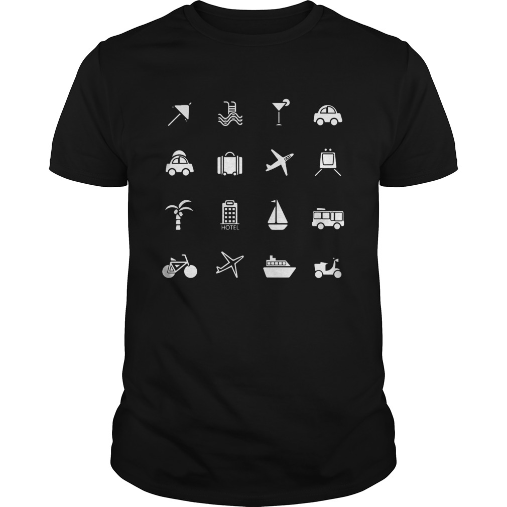 Travel Icon Translator T-Shirt Speak with icon T-Shirt