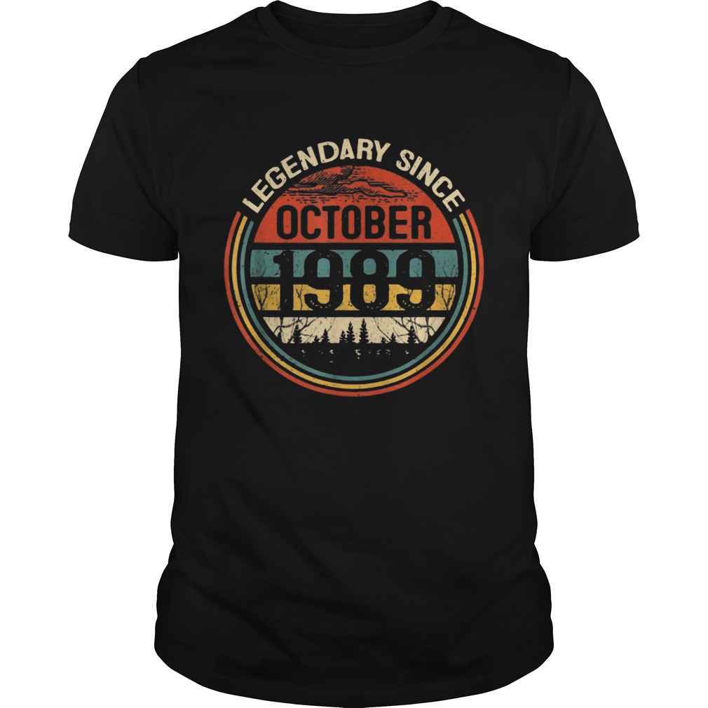 Legendary Since October 1989 Vintage Version Tshirt