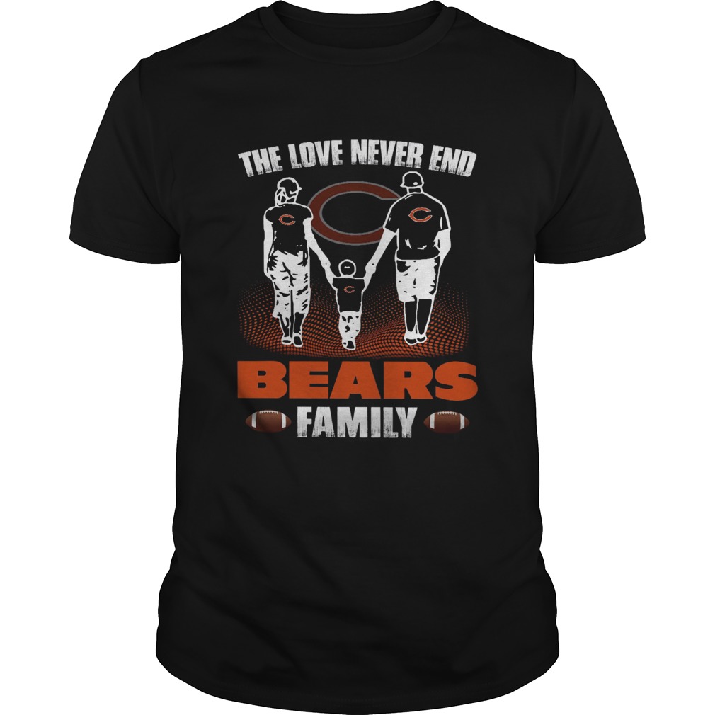 The love never end bears family shirt