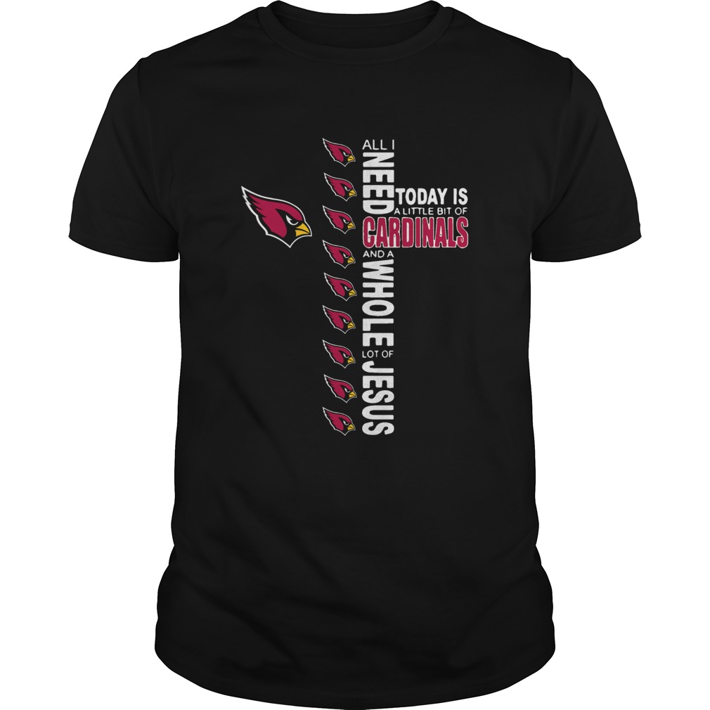 All I Need Today Is A Little Of Arizona Cardinals And A Whole Lot Of J shirt