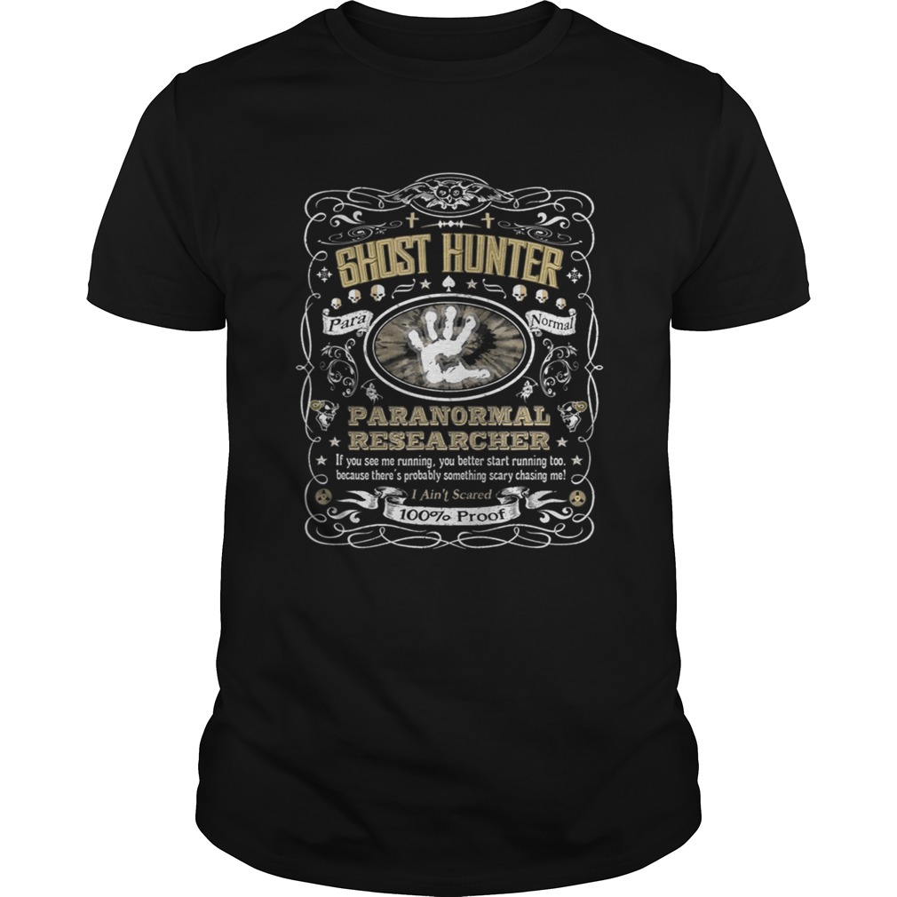 Vintage Whiskey Label Ghost Hunter TShirt