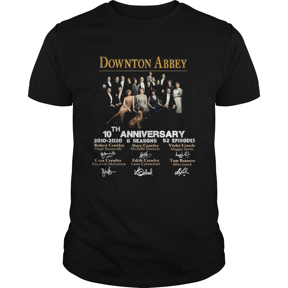 Downton Abbey 10th Anniversary 20102020 6 seasons 22 episodes signatures shirt