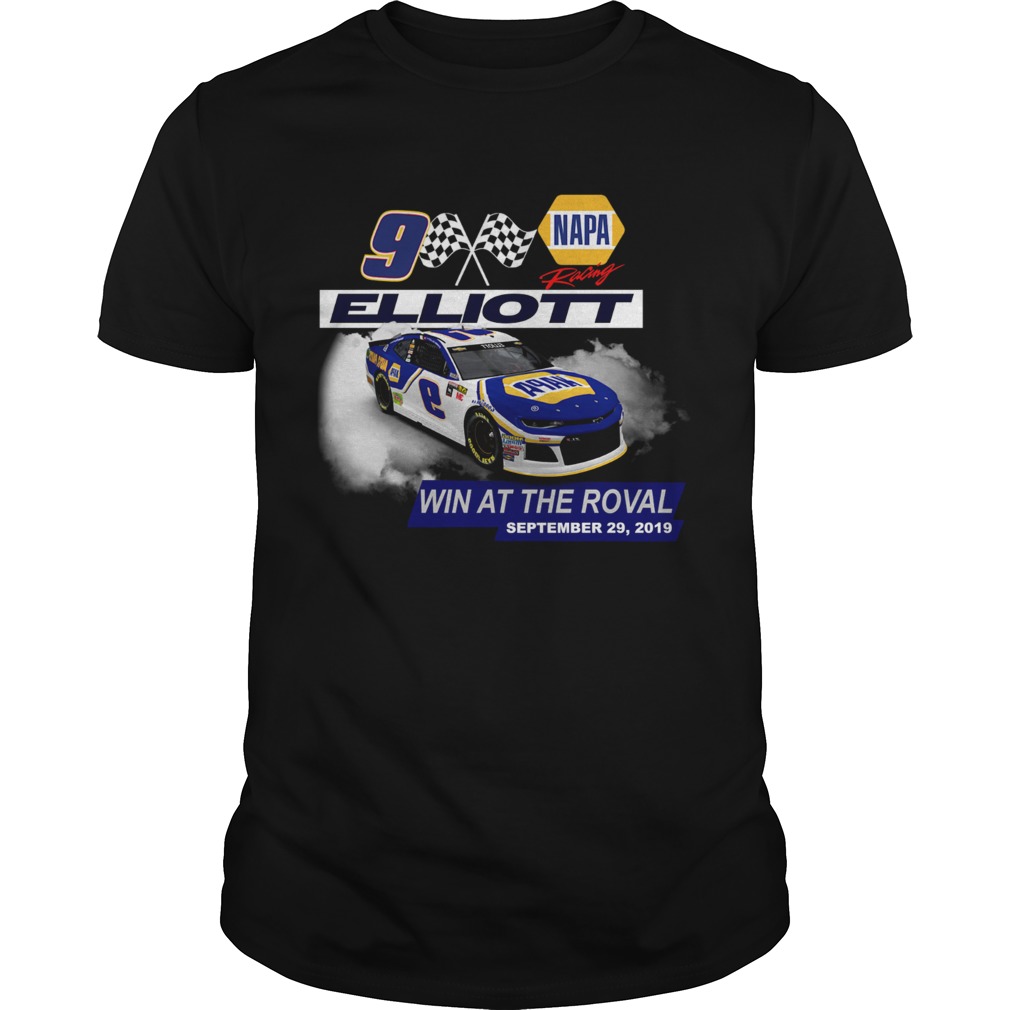 Napa Chase Elliott No 9 team win at the roval September 29 2019 shirt