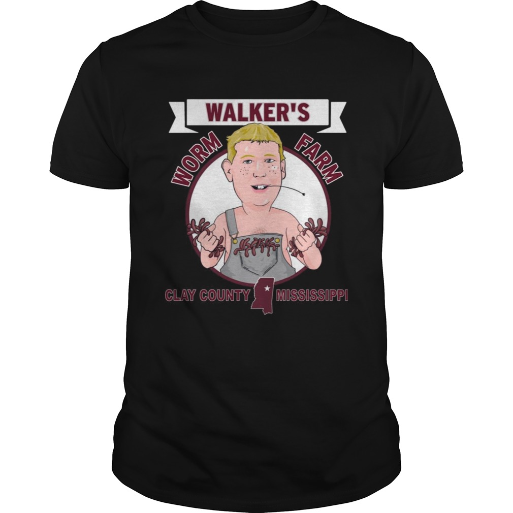 Brandon Walker Worm Farm clay county Mississippi shirt