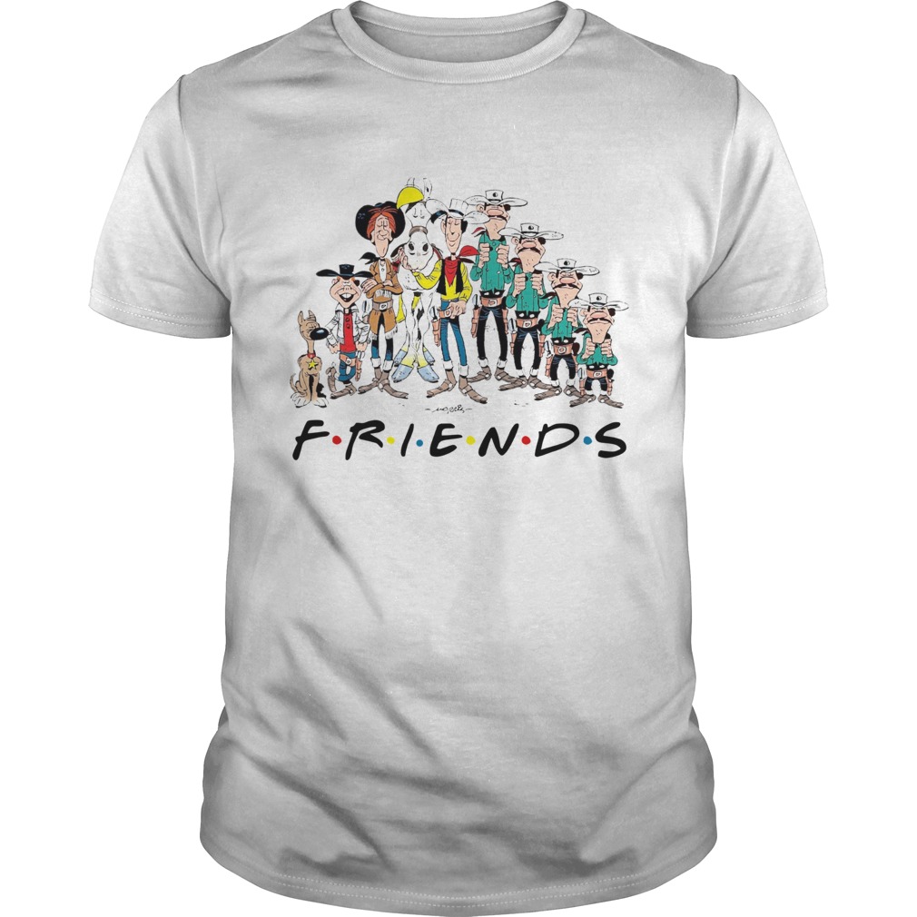 Lucky Luke all characters friends shirt