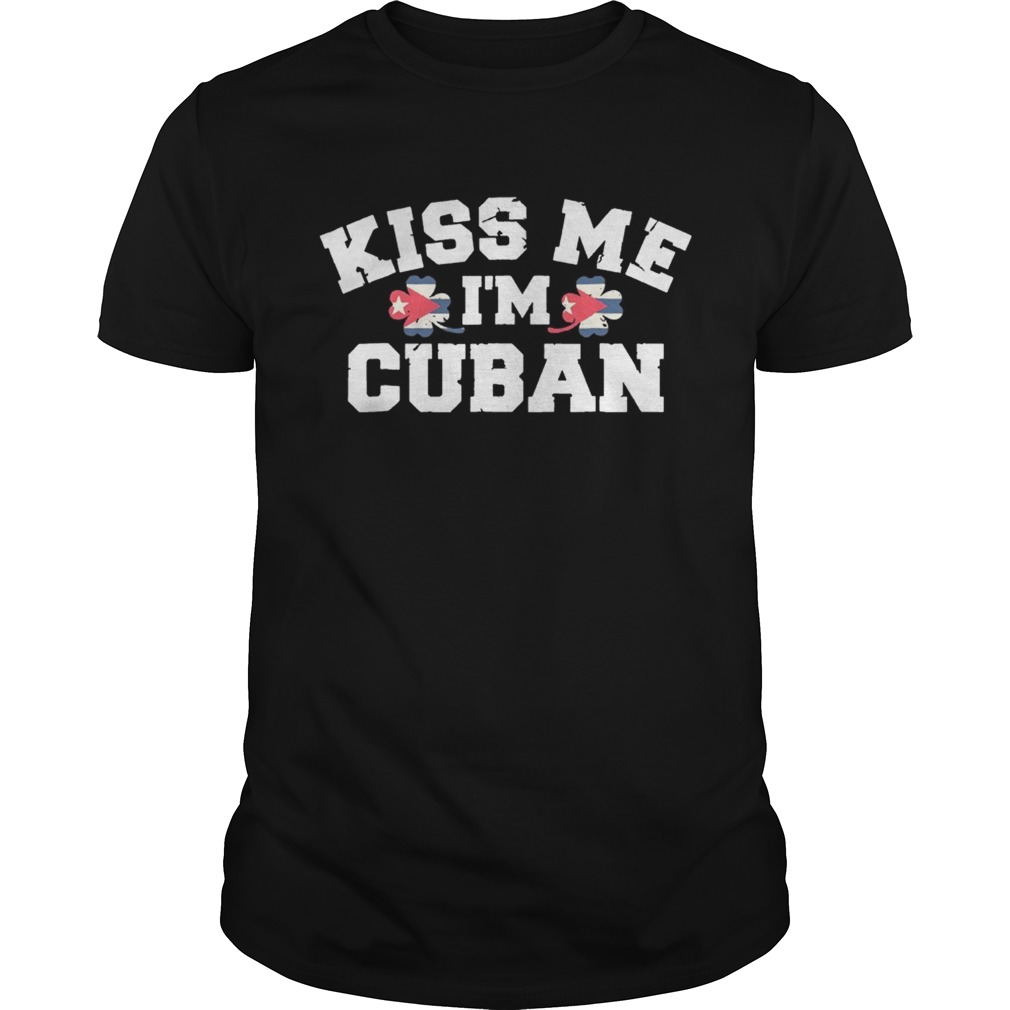 Kiss Me Im Cuban Funny Christmas T-Shirt