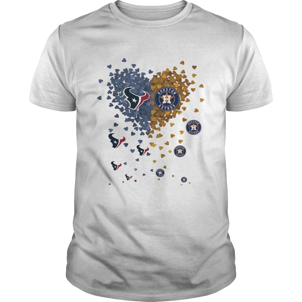 I love New England Patriots and Houston Astros heart shirt