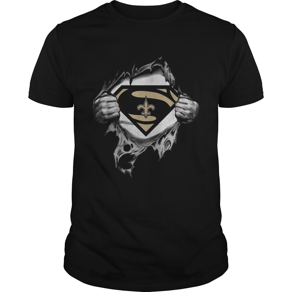 Superman New Orlean Saints inside me shirt