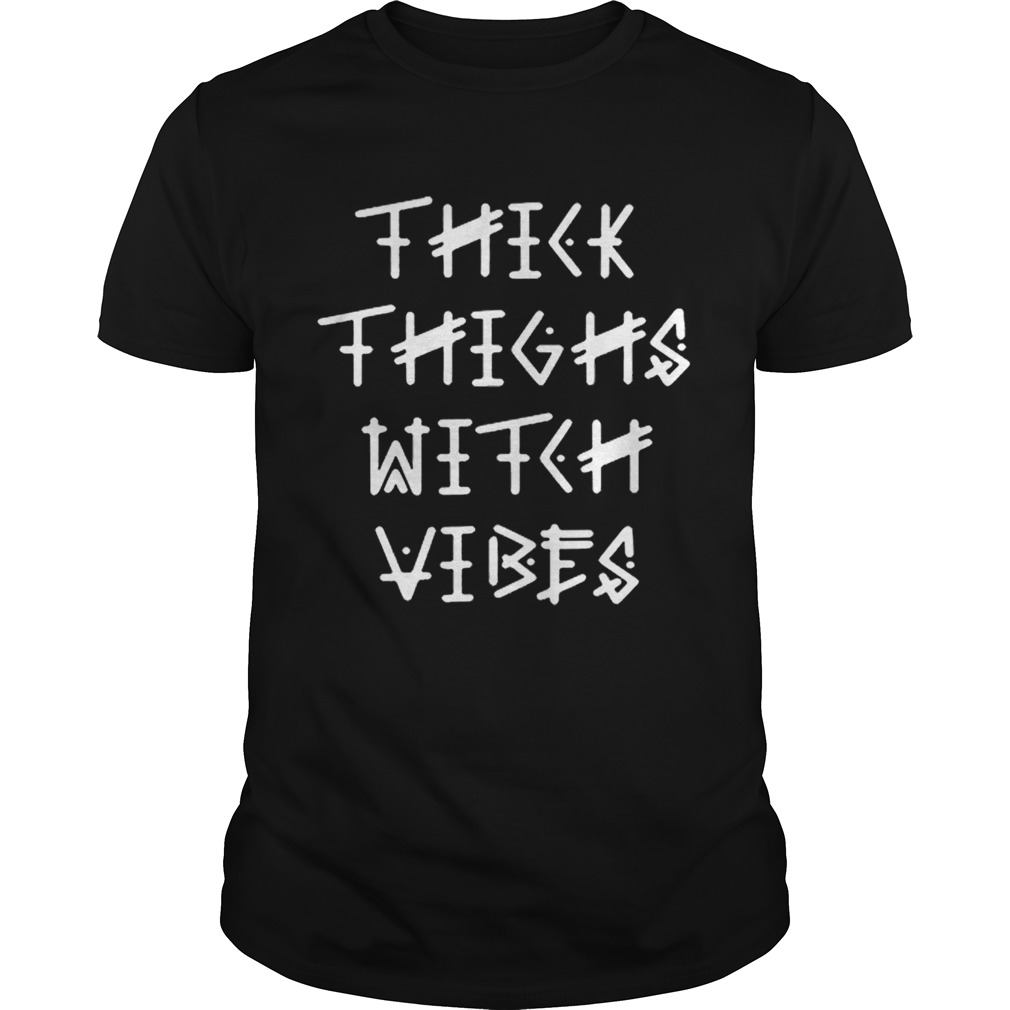 Premium Thick Thighs Witch Vibes Halloween Funny Gift shirt