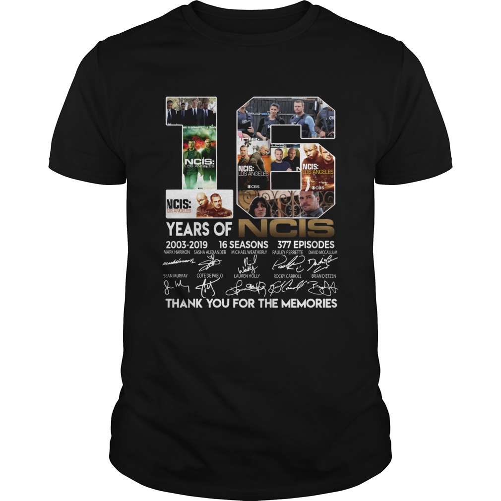 NCIS 16th Anniversary 20032019 shirt