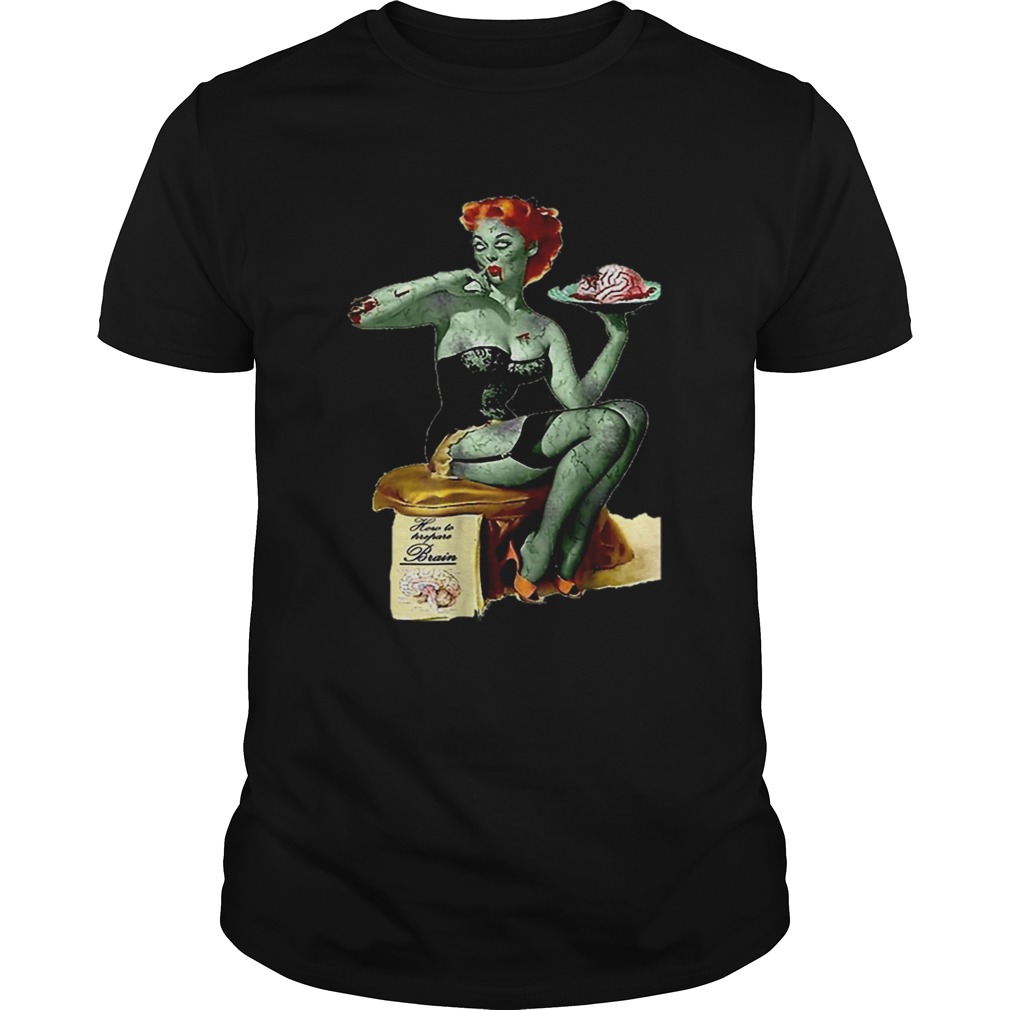 Original Zombie Pin Up Girl Halloween shirt