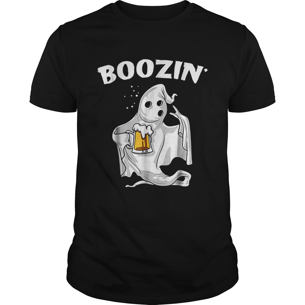 Premium Ghost Halloween Boozin’ Funny Beer Drinking Party shirt