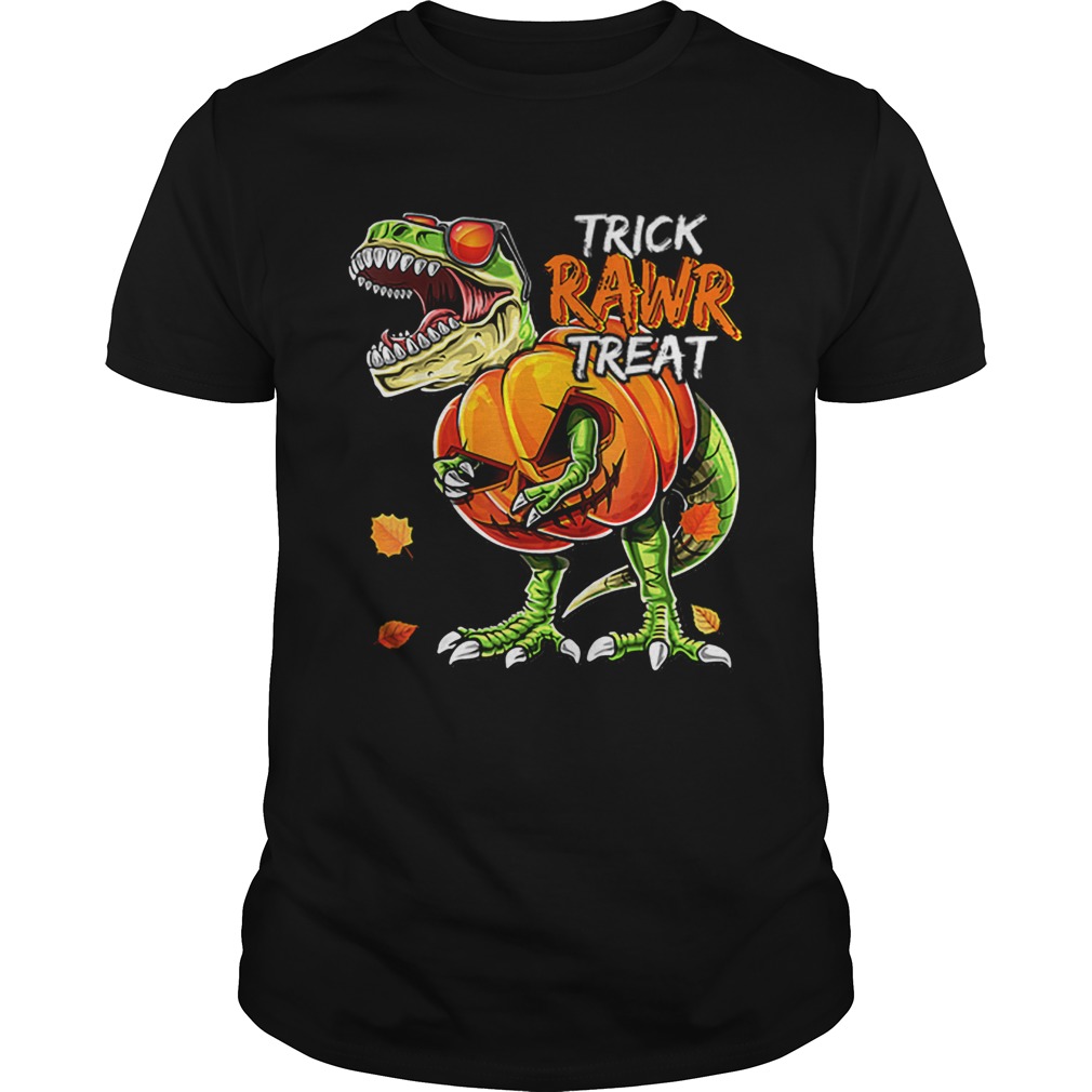 Funny Halloween Dinosaur Pumpkin Jack-O-Lantern Boys Gift shirt