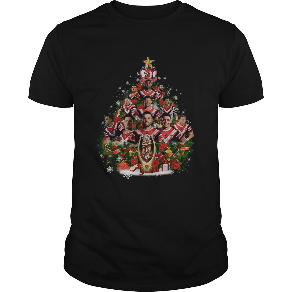 Sydney Roosters Players Christmas Tree Shirt