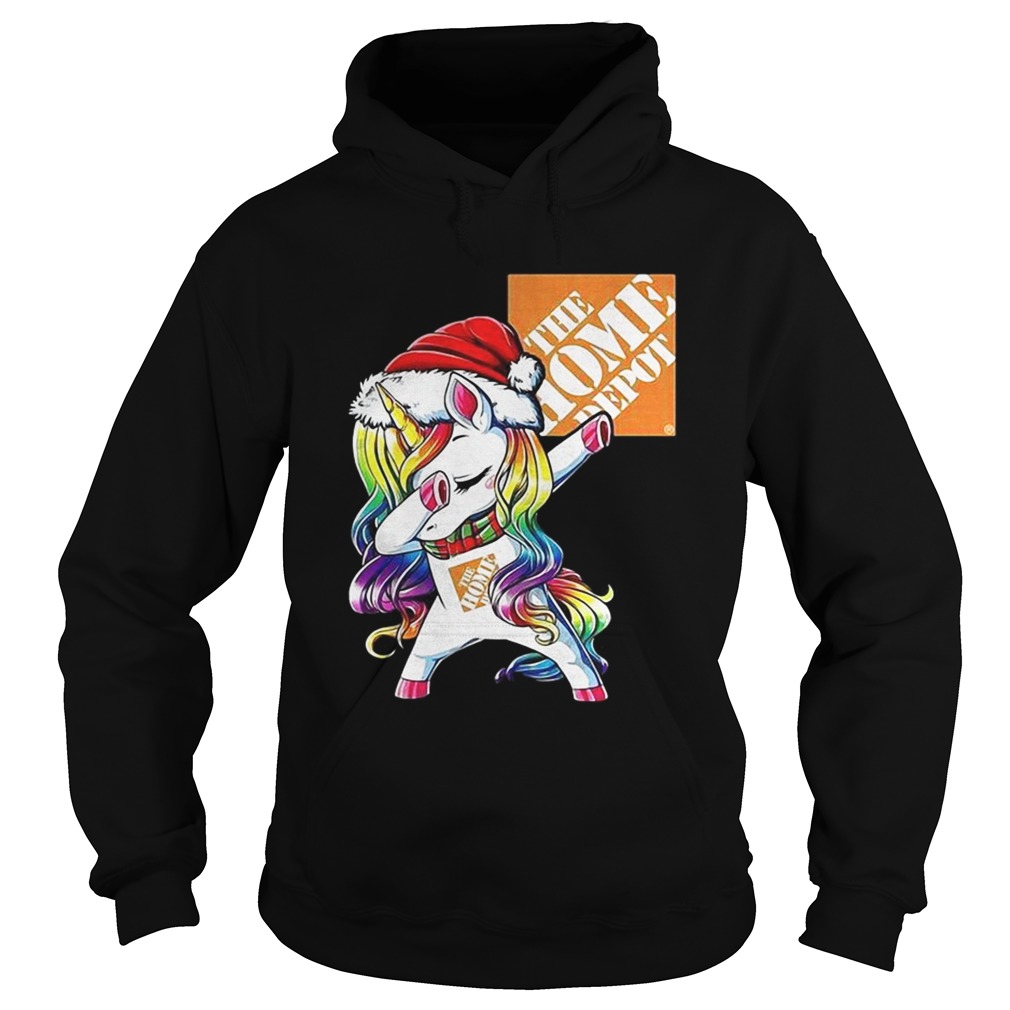 The home depot christmas dabbing unicorn shirt