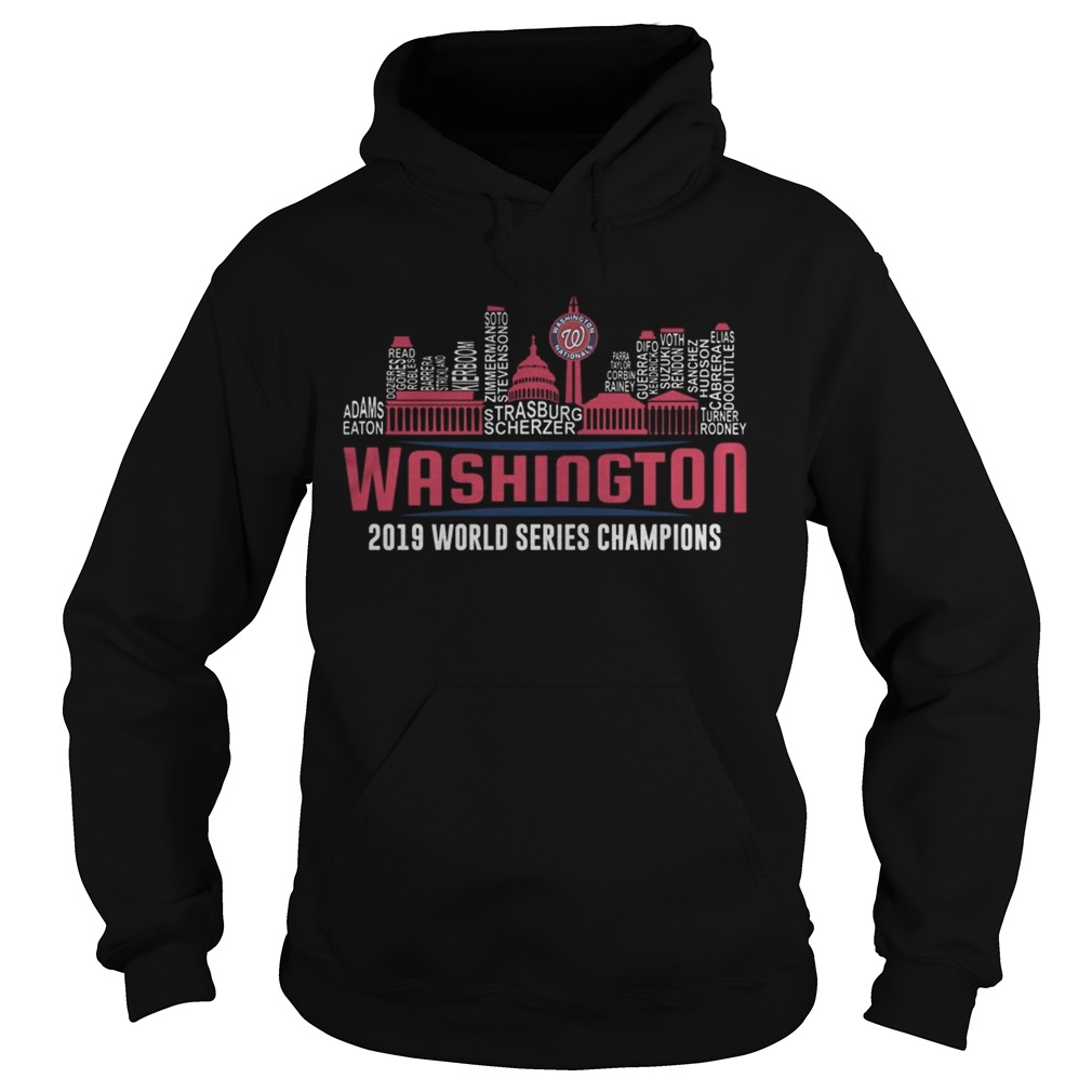 Washington Nationals 2019 World Series Champions Strasburg Scherzer Adam Eaton City shirt