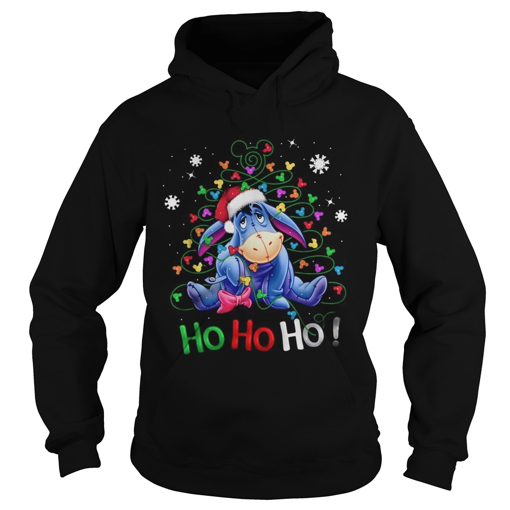 Eeyore Santa Claus Ho Ho Ho Christmas shirt