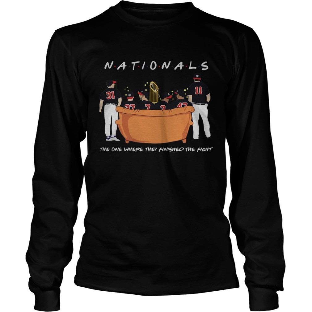 Washington Nationals Friends Sitting on the sofa the one where they finished the side shirt