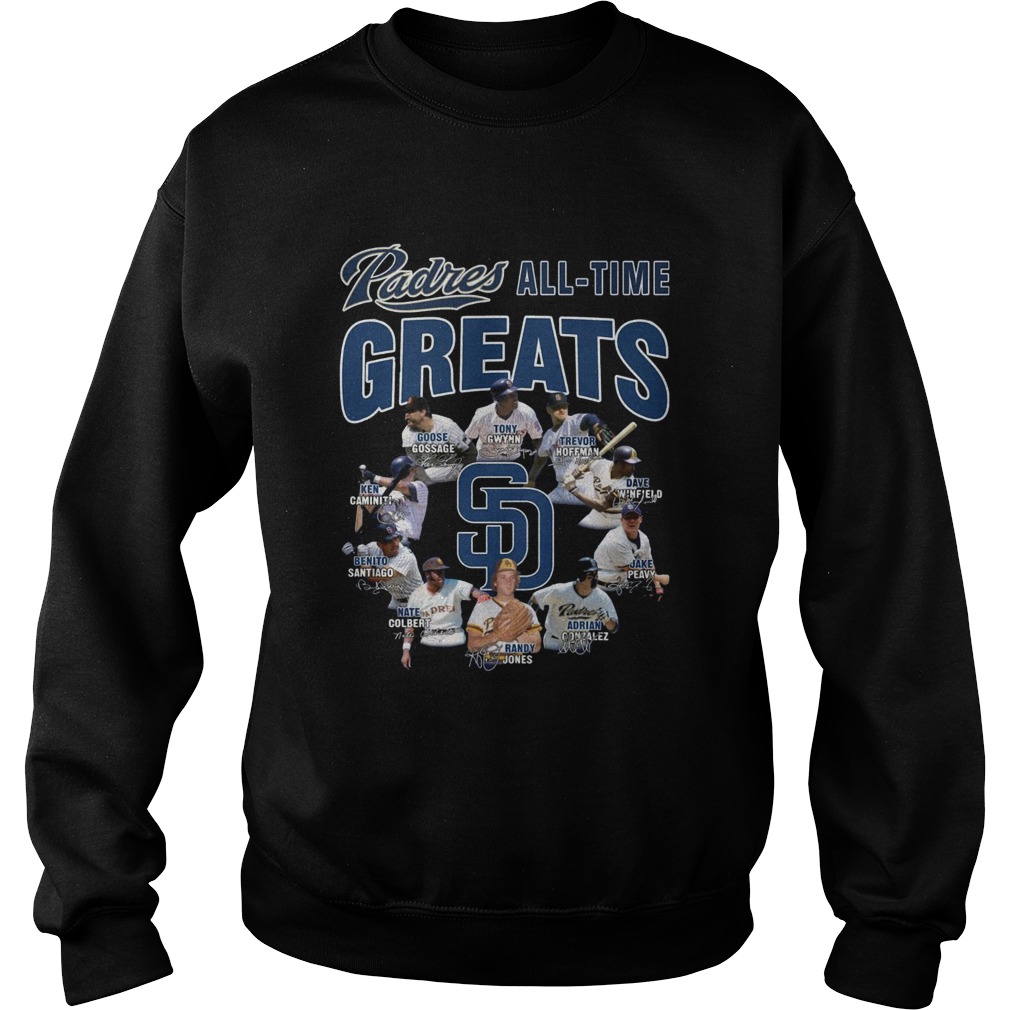 San Diego Padres All-time Greats Players Signatures shirt