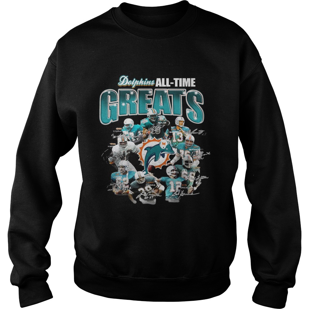 Miami Dolphins All-time Greats Players Signatures shirt