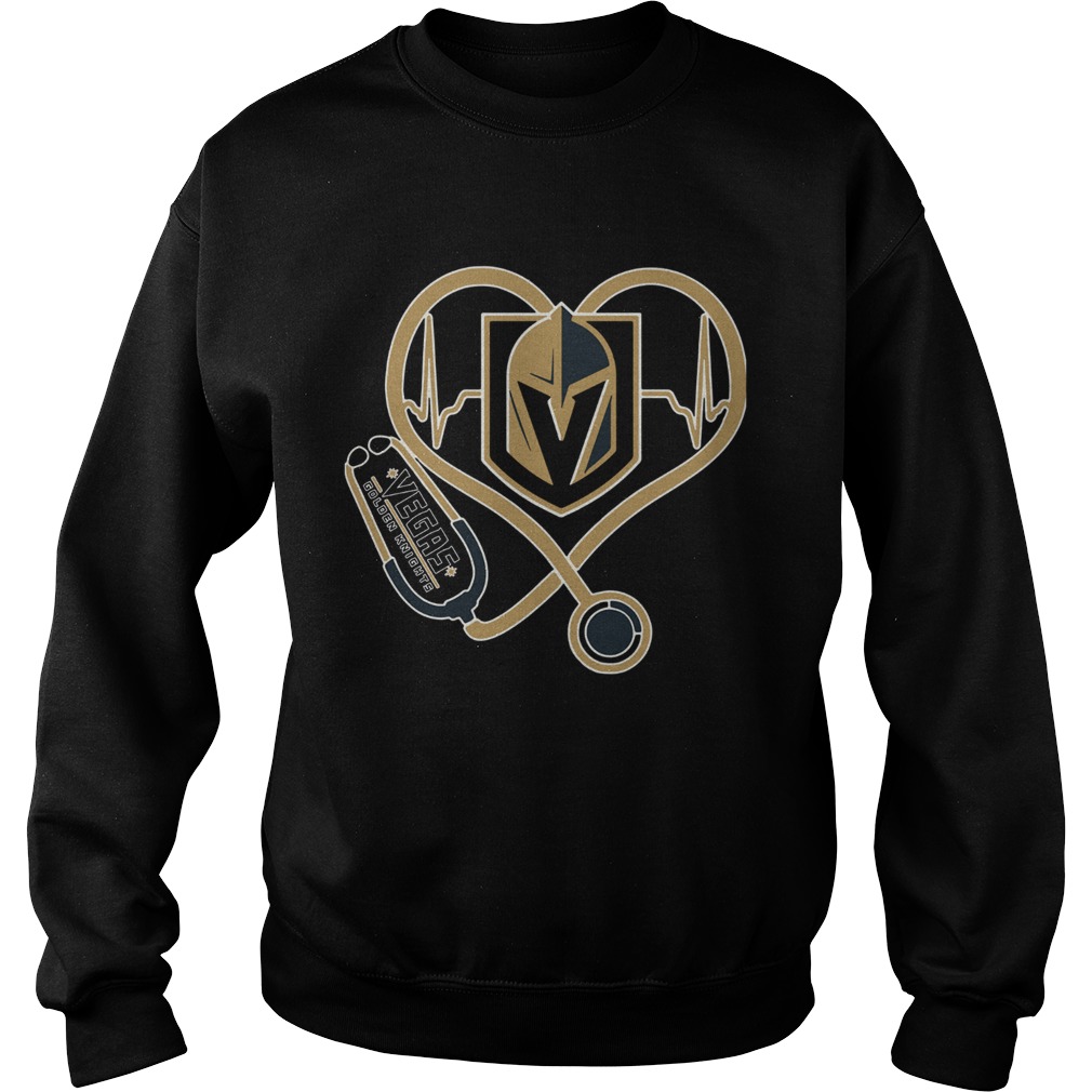 Heartbeat Nurse Love Vegas Golden Knights Shirt