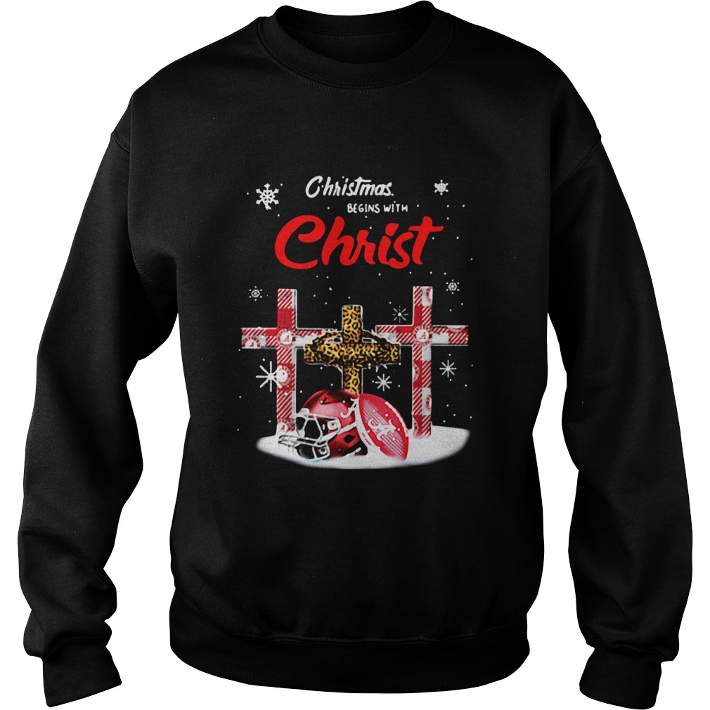 Christmas Begins With Christ Alabama Crimson Tide shirt