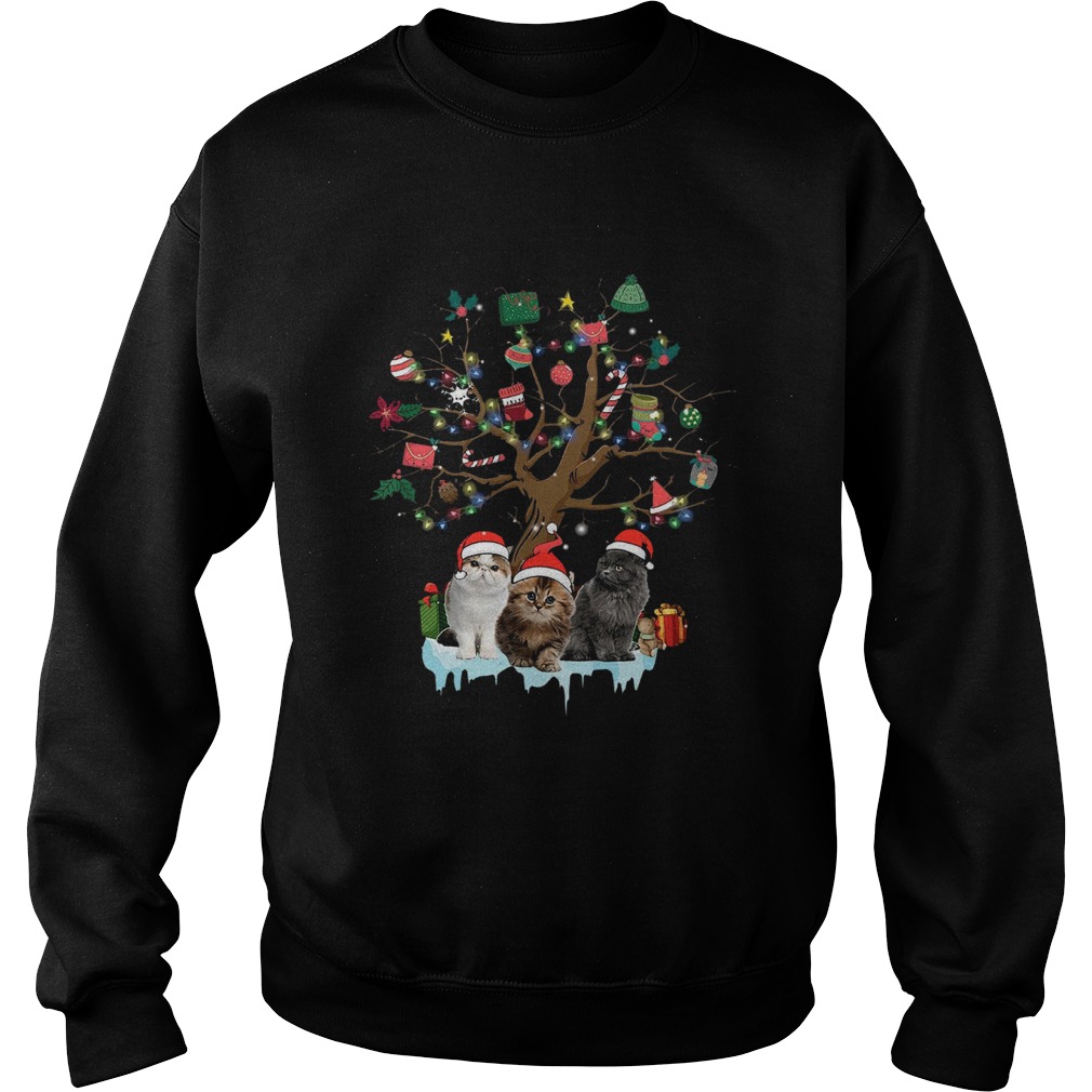 Cat Lover Christmas Tree shirt