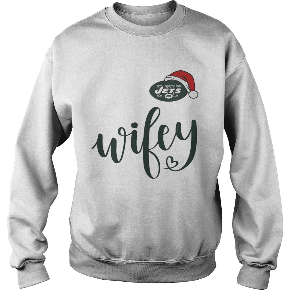 Santa New York Jets wifey Christmas shirt