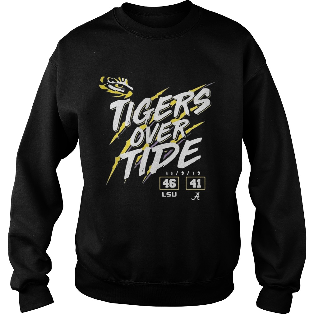 Lsu Tigers 46 Alabama Crimson Tide 41 Tigers Over Tide shirt